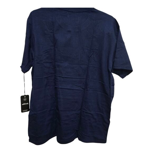 Allbirds shirt mens size large deep navy blue all good organic cotton logo tee - Picture 2 of 7